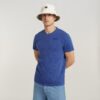 Musa Palm Stencil Pigment Dye T-shirt