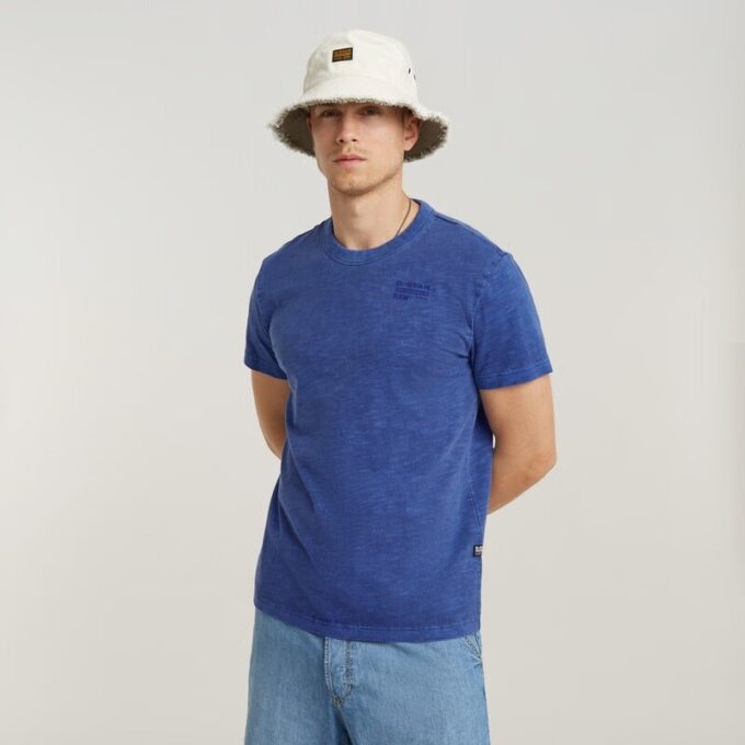 Musa Palm Stencil Pigment Dye T-shirt