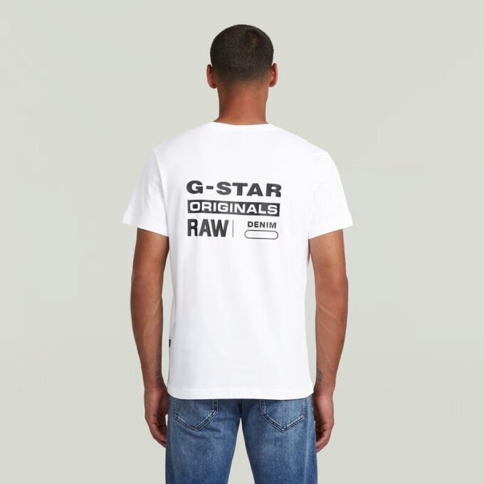 Originals T-shirt med tryck baktill