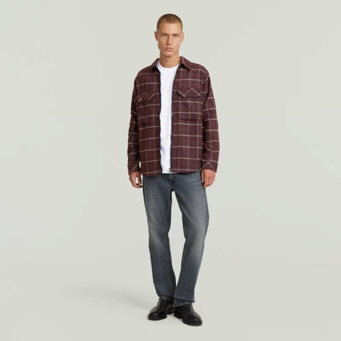 Overshirt med dragkedja och vanlig dragkedja