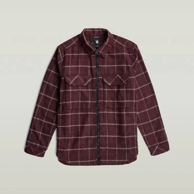 Overshirt med dragkedja och vanlig dragkedja