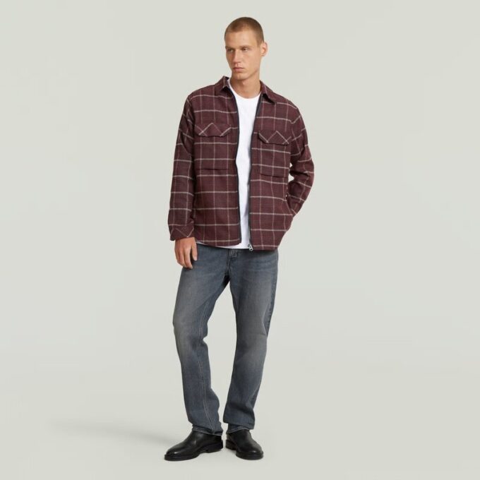 Overshirt med dragkedja och vanlig dragkedja