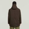 Parkas med flera fickor och vadderad jacka Parkas med flera fickor och vadderad jacka
