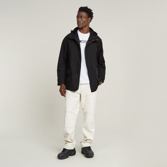 Parkas med flera fickor, ovadderad Parkas med flera fickor, ovadderad