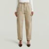 Plisserad avsmalnande cargo chino