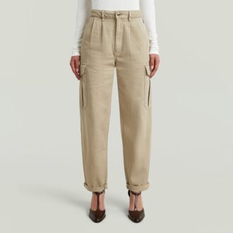Plisserad avsmalnande cargo chino Plisserad avsmalnande cargo chino