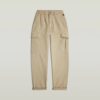 Plisserad avsmalnande cargo chino