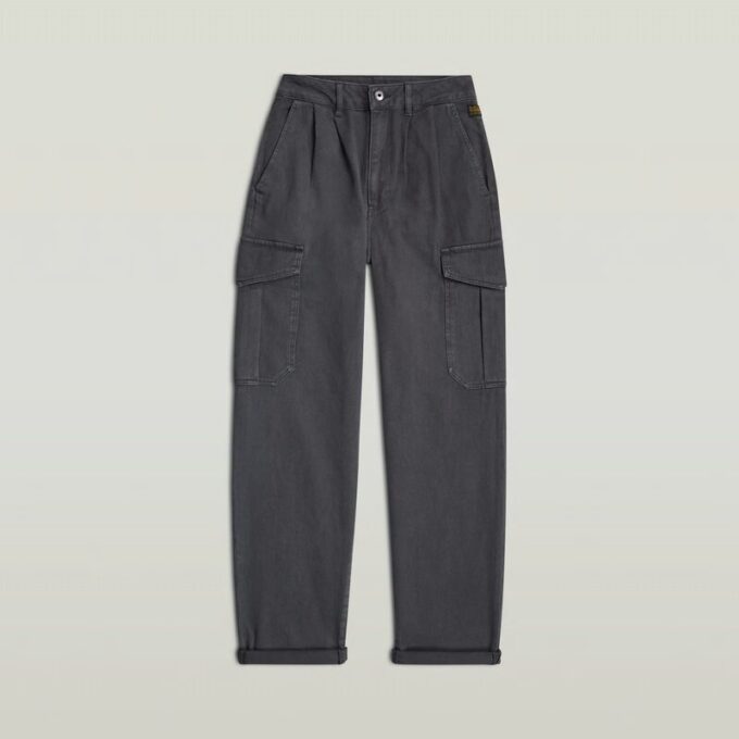 Plisserad avsmalnande cargo chino Plisserad avsmalnande cargo chino