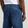 Plisserad Chino Denim Avslappnad Avsmalnande Plisserad Chino Denim Avslappnad Avsmalnande