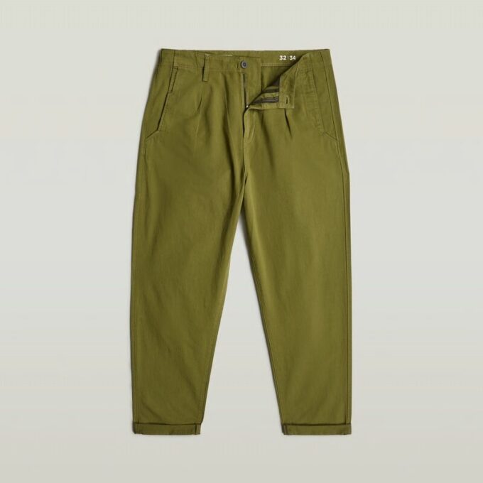 Plisserad chino med avsmalnande passform Plisserad chino med avsmalnande passform