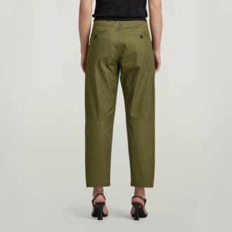 Plisserad chino med hög midja Plisserad chino med hög midja