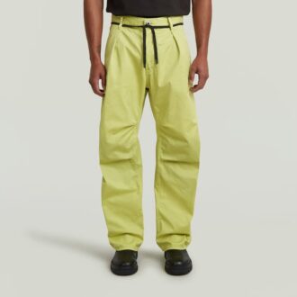 Plisserade 3D-denimbyxor