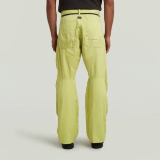 Plisserade 3D-denimbyxor
