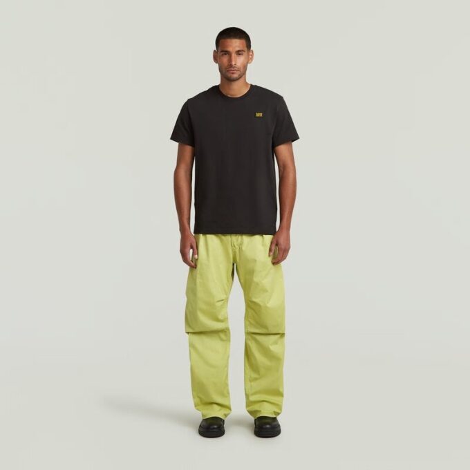 Plisserade 3D-denimbyxor