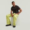 Plisserade 3D-denimbyxor