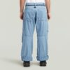 Plisserade 3D-denimjeans Plisserade 3D-denimjeans