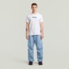 Plisserade 3D-denimjeans Plisserade 3D-denimjeans
