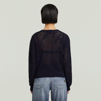Pointelle Cardigan Stickad