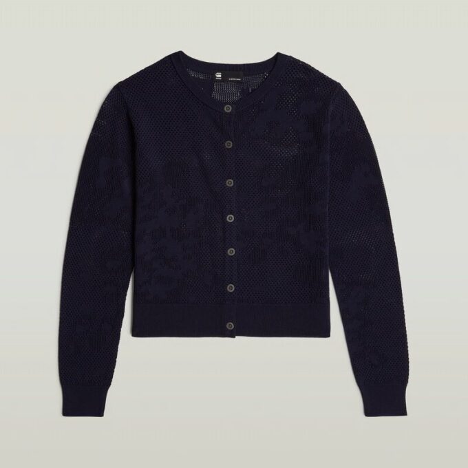Pointelle Cardigan Stickad Pointelle Cardigan Stickad