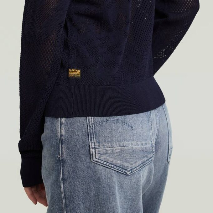 Pointelle Cardigan Stickad Pointelle Cardigan Stickad