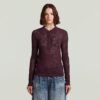 Pointelle Slim Knit Polo Pointelle Slim Knit Polo