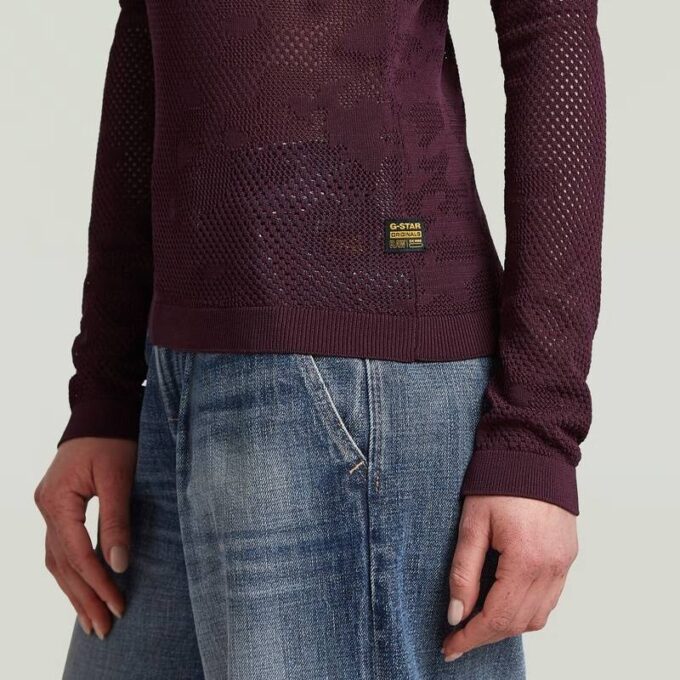 Pointelle Slim Knit Polo Pointelle Slim Knit Polo