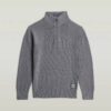 Pojkar Armé Halv Zip Stickad Pojkar Armé Halv Zip Stickad