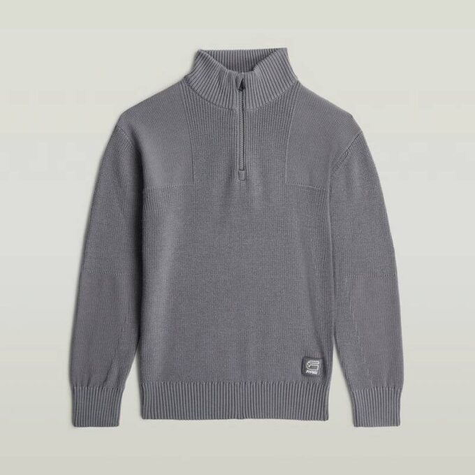 Pojkar Armé Halv Zip Stickad Pojkar Armé Halv Zip Stickad