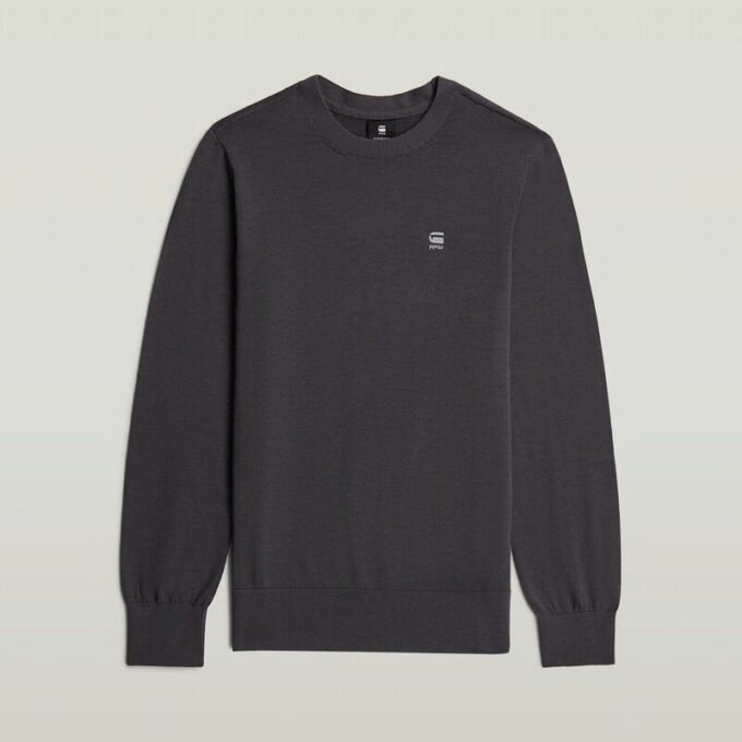 Pojkar Basic Crewstickad Tröja Pojkar Basic Crewstickad Tröja