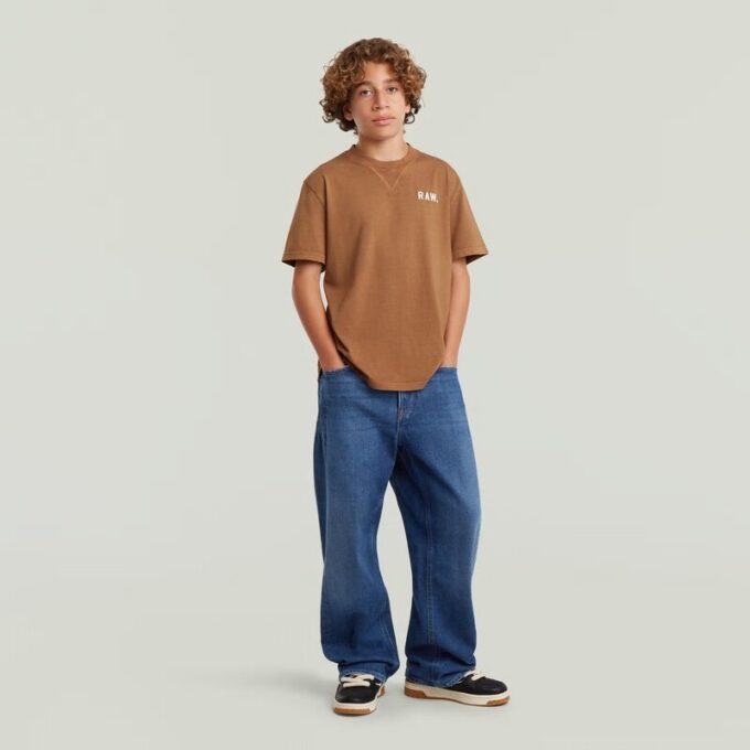 Pojkar Bend 3D Lösa Jeans Pojkar Bend 3D Lösa Jeans