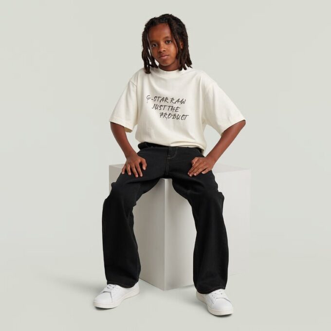 Pojkar Bend 3D Lösa Jeans Pojkar Bend 3D Lösa Jeans