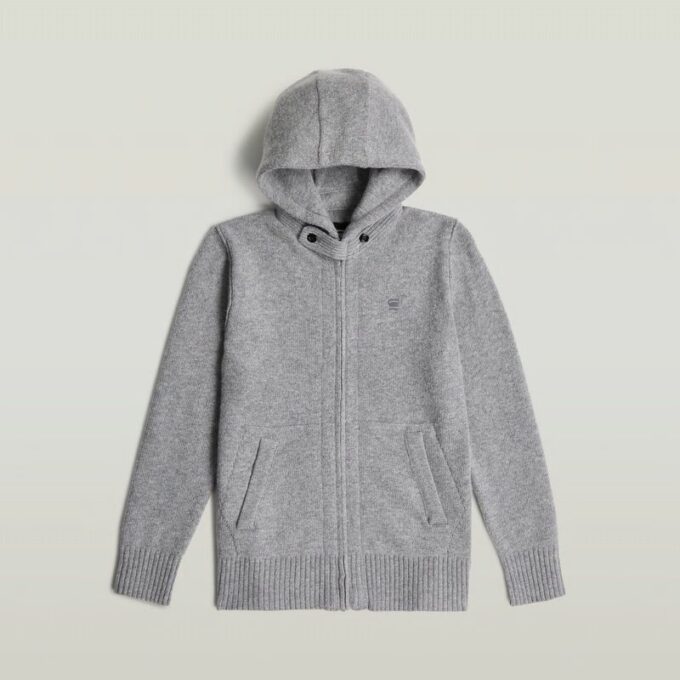 Pojkar Rag Hooded Full Zip Stickad Pojkar Rag Hooded Full Zip Stickad