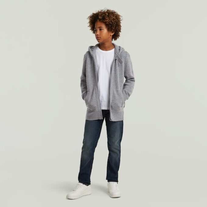 Pojkar Rag Hooded Full Zip Stickad Pojkar Rag Hooded Full Zip Stickad