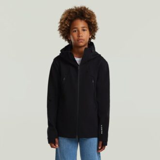 Pojkar Regular Hooded Full Zip Stickad
