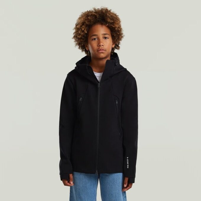 Pojkar Regular Hooded Full Zip Stickad Pojkar Regular Hooded Full Zip Stickad