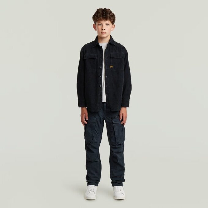 Pojkar Rovic Zip 3D Regular Avsmalnande Byxor