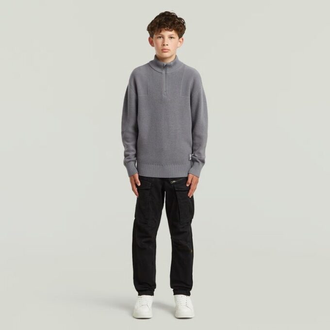 Pojkar Rovic Zip 3D Regular Avsmalnande Byxor Pojkar Rovic Zip 3D Regular Avsmalnande Byxor