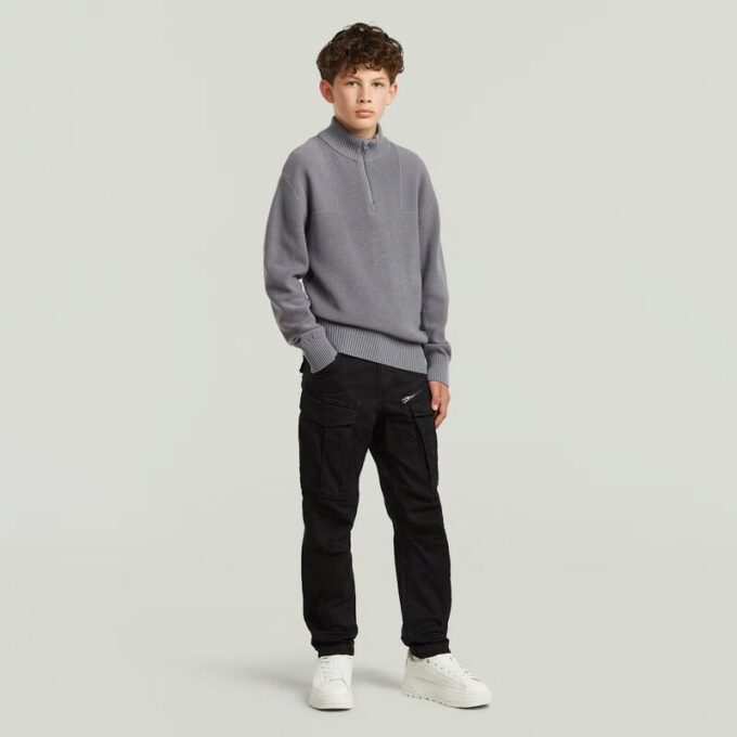 Pojkar Rovic Zip 3D Regular Avsmalnande Byxor Pojkar Rovic Zip 3D Regular Avsmalnande Byxor