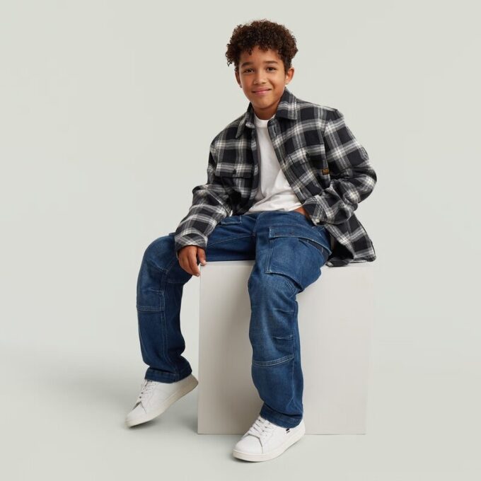 Pojkars 3D Regular Raka Cargo Jeans Pojkars 3D Regular Raka Cargo Jeans