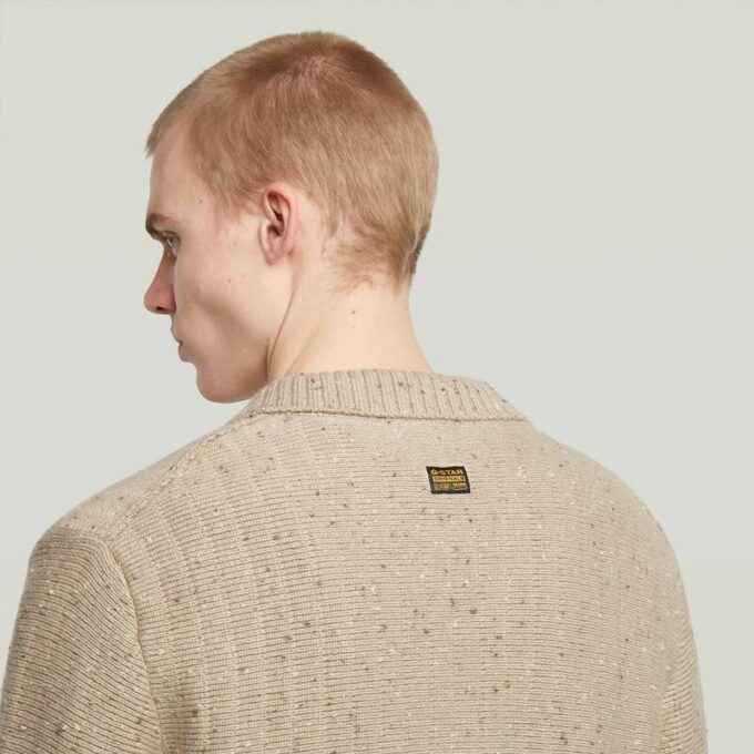 Polokrage Heldragkedja Stickad Polokrage Heldragkedja Stickad