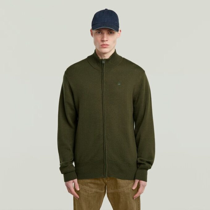 Premium Core Full Zip Stickad Premium Core Full Zip Stickad