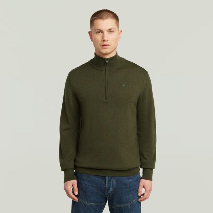 Premium Core Half Zip Stickad Premium Core Half Zip Stickad