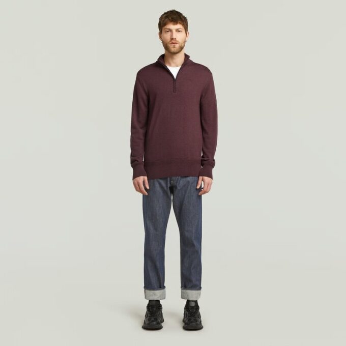 Premium Core Half Zip Stickad Premium Core Half Zip Stickad