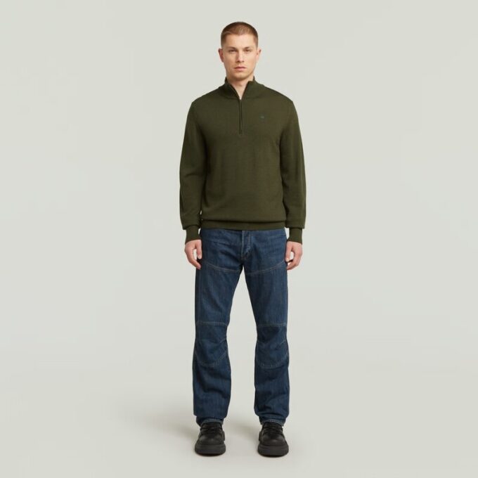 Premium Core Half Zip Stickad Premium Core Half Zip Stickad