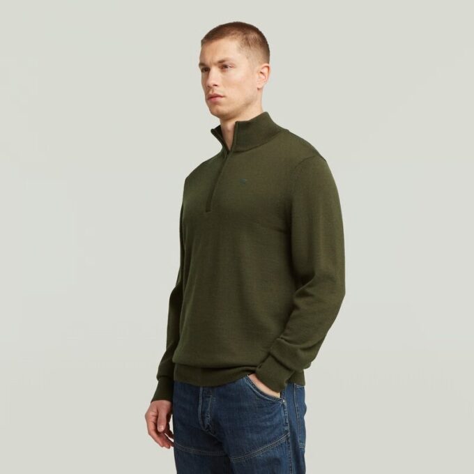 Premium Core Half Zip Stickad Premium Core Half Zip Stickad