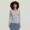 Randig smal t-shirt Randig smal t-shirt