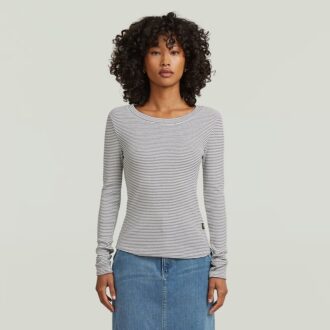 Randig smal t-shirt Randig smal t-shirt