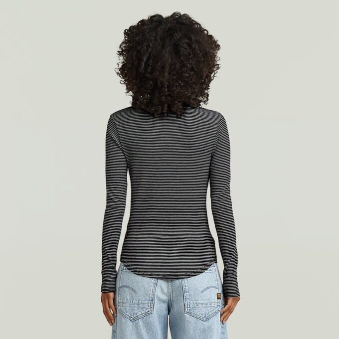 Randig smal t-shirt