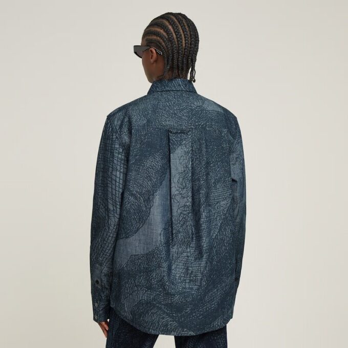 Rembrandt unisex-jeansskjorta Rembrandt unisex-jeansskjorta