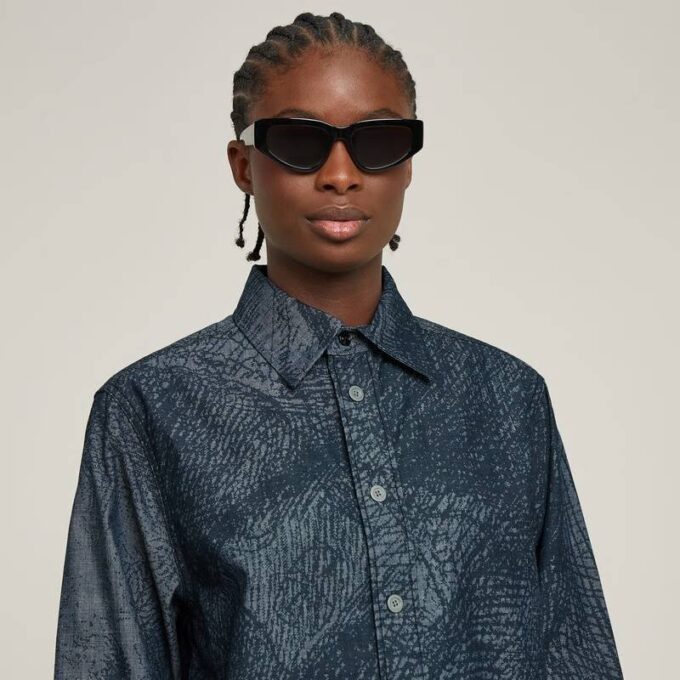Rembrandt unisex-jeansskjorta Rembrandt unisex-jeansskjorta
